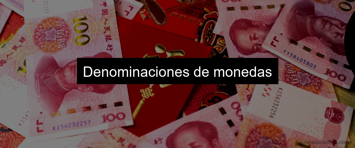 Denominaciones de monedas