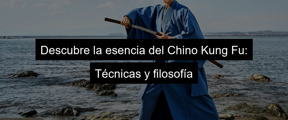 Descubre la esencia del Chino Kung Fu: Técnicas y filosofía