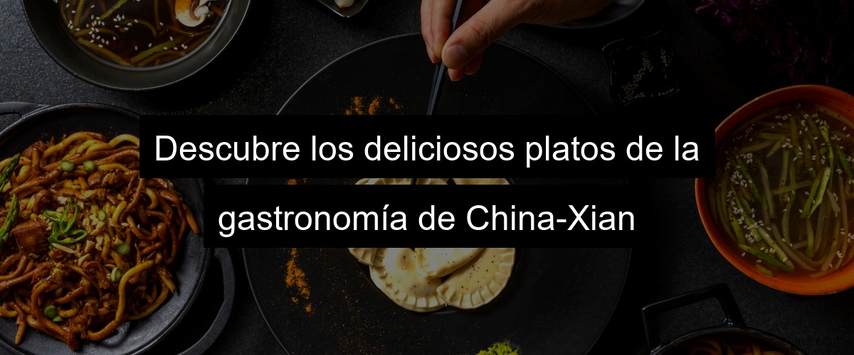 Descubre los deliciosos platos de la gastronomía de China-Xian