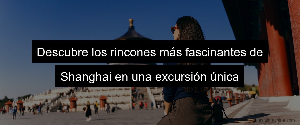 Descubre los rincones más fascinantes de Shanghai en una excursión única