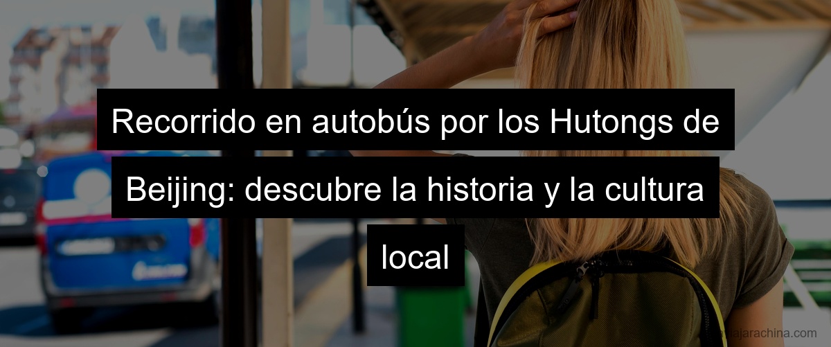 Recorrido en autobús por los Hutongs de Beijing: descubre la historia y la cultura local